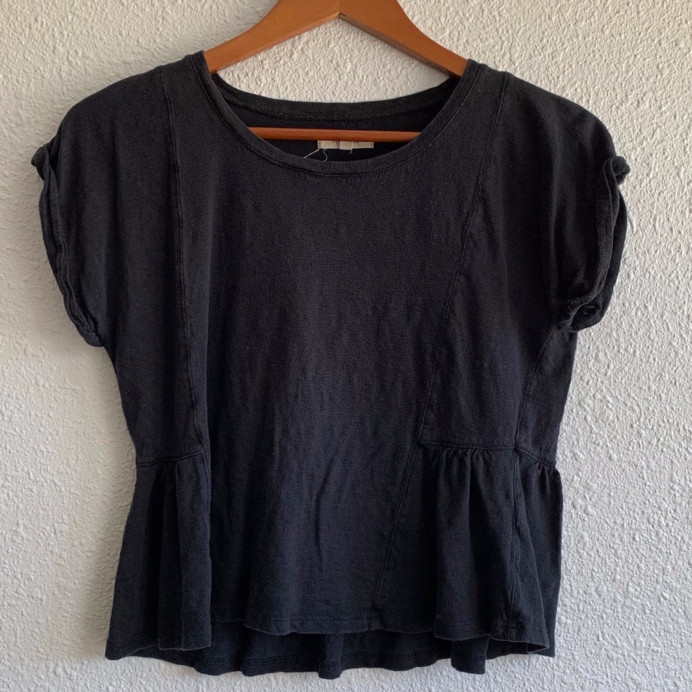 Madewell | Cropped Peplum Waist Tee